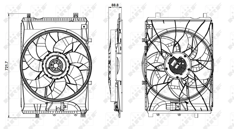 Ventilator radiator racire