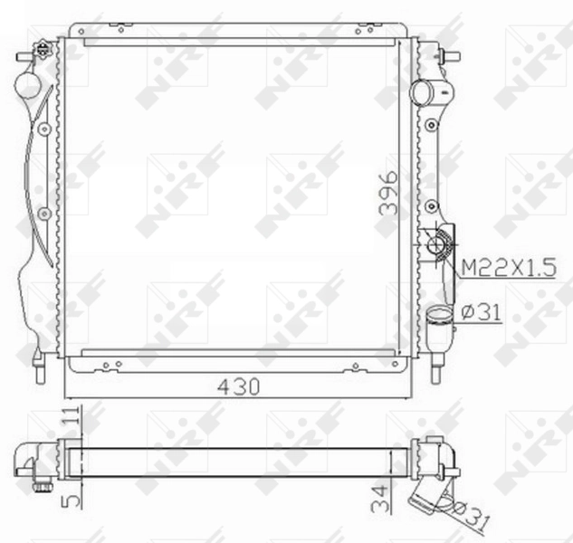 Radiator racire motor