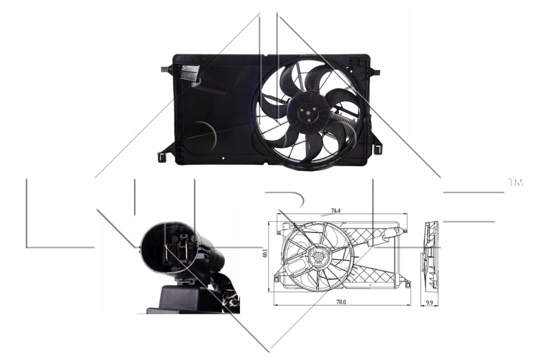 Ventilator radiator racire