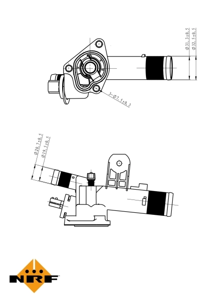 Termostat lichid racire