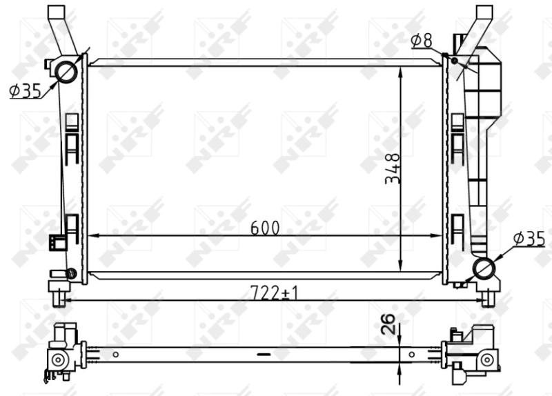 Radiator racire motor