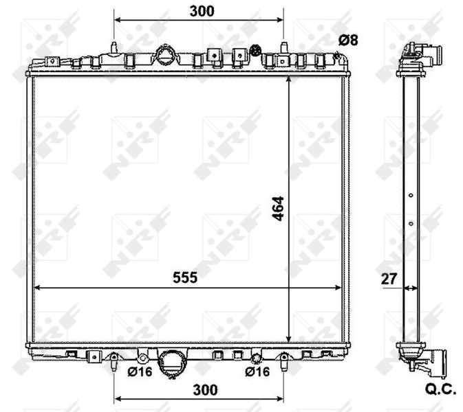 Radiator racire motor