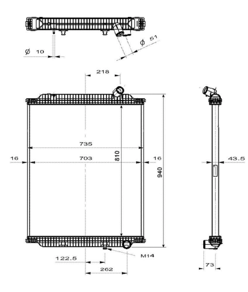 Radiator racire motor