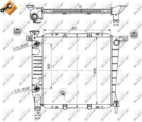 Radiator racire motor