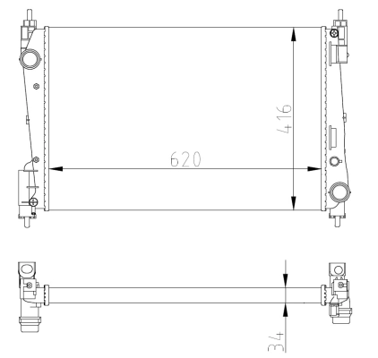 Radiator racire motor