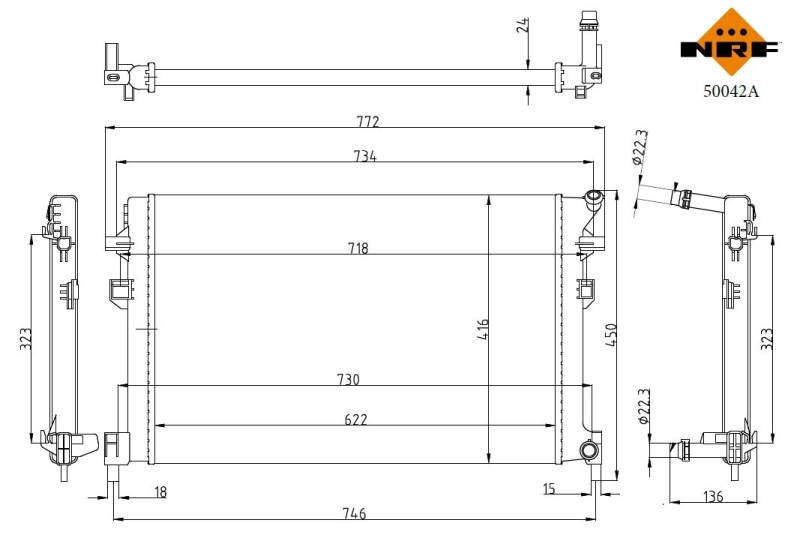 Radiator racire motor