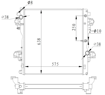 Radiator racire motor