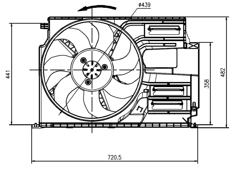 Ventilator radiator racire