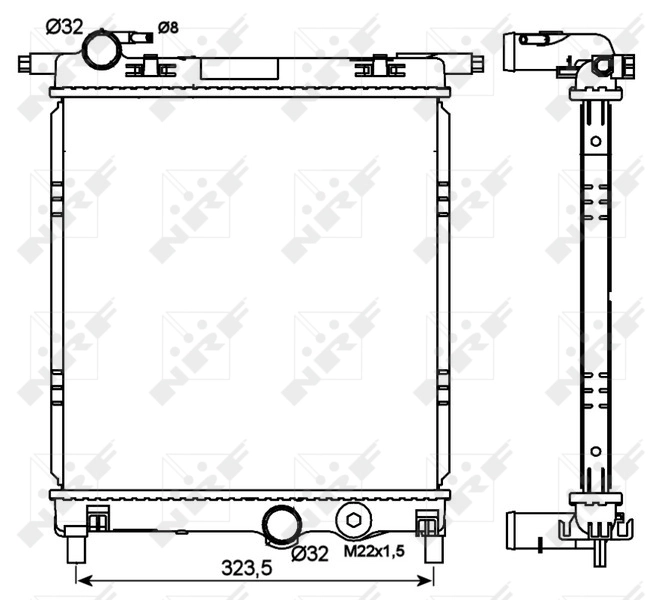 Radiator racire motor