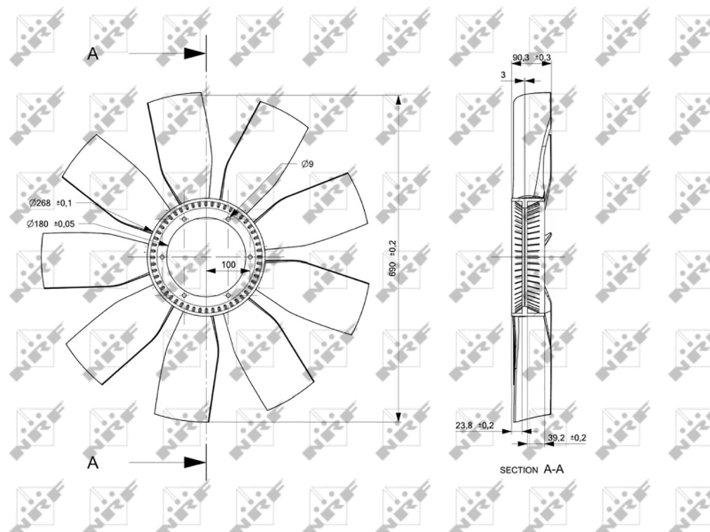 Paleta ventilator racire motor