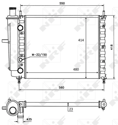 Radiator racire motor