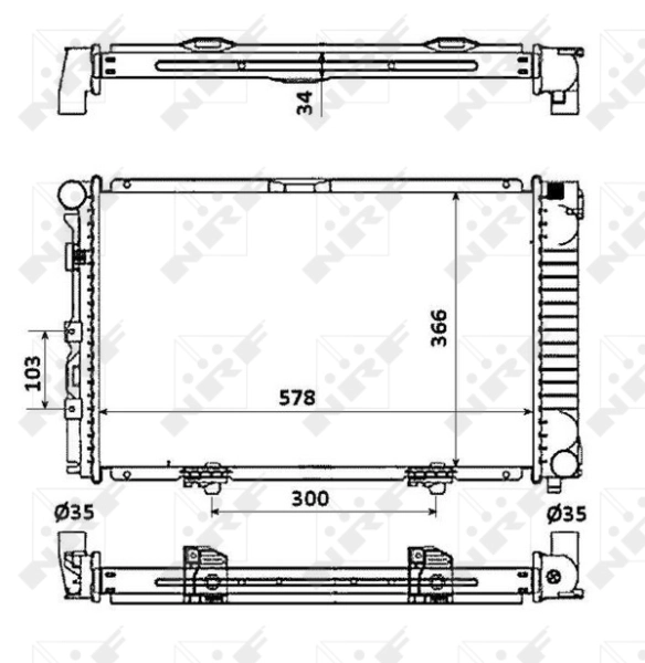 Radiator racire motor