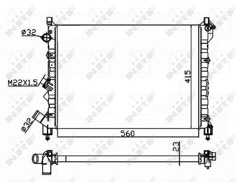 Radiator racire motor