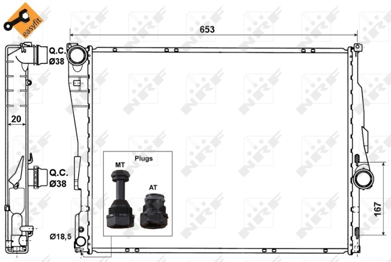 Radiator racire motor