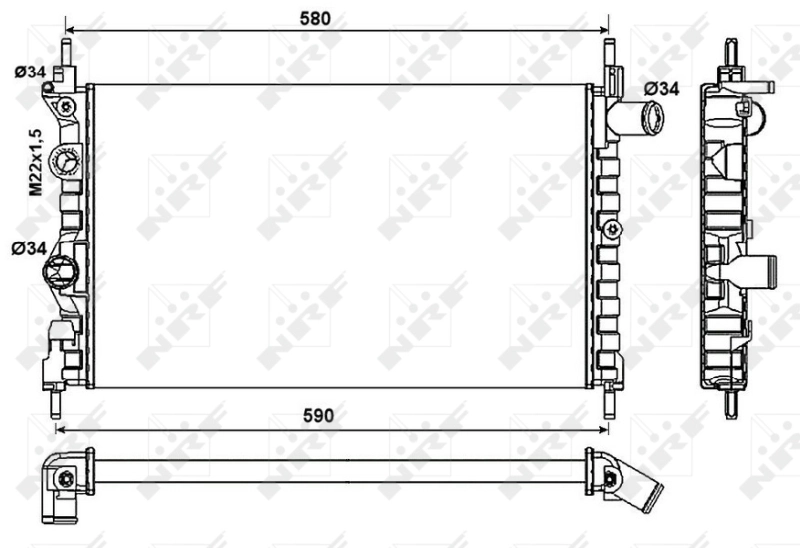 Radiator racire motor