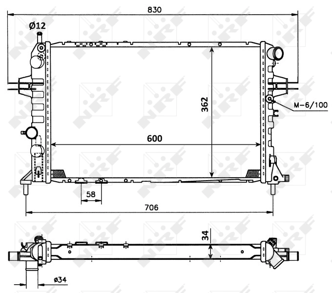 Radiator racire motor