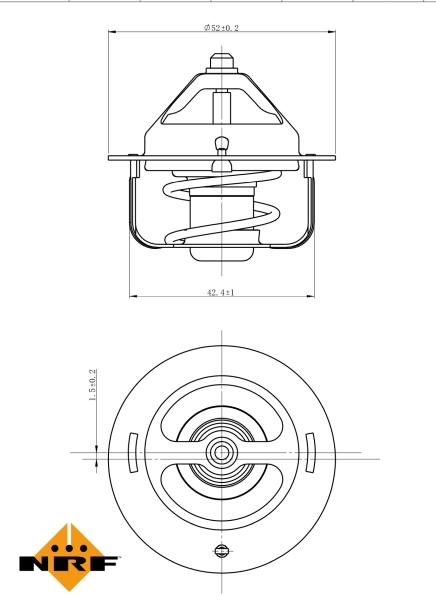Termostat lichid racire