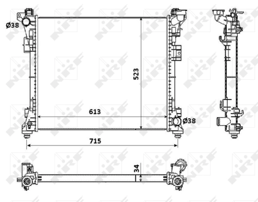 Radiator racire motor