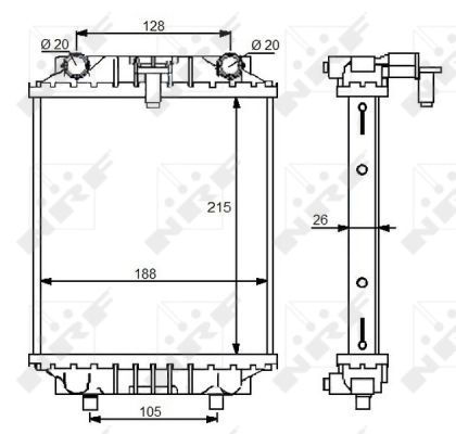 Radiator racire motor