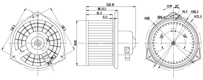 Ventilator, habitaclu