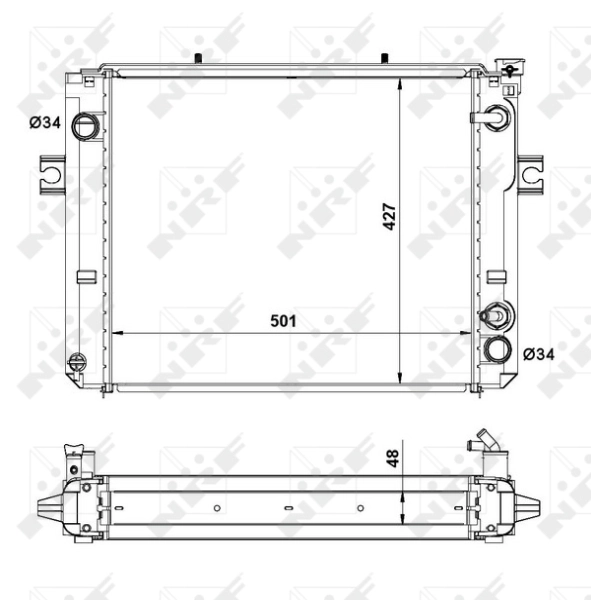 Radiator racire motor
