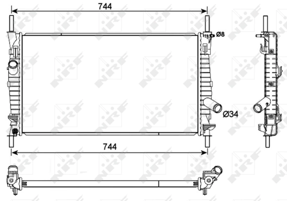 Radiator racire motor