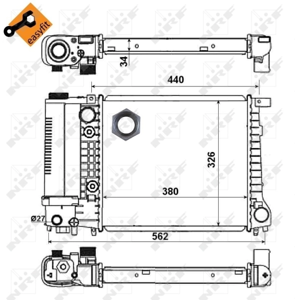 Radiator racire motor