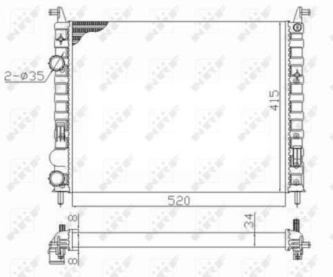 Radiator racire motor