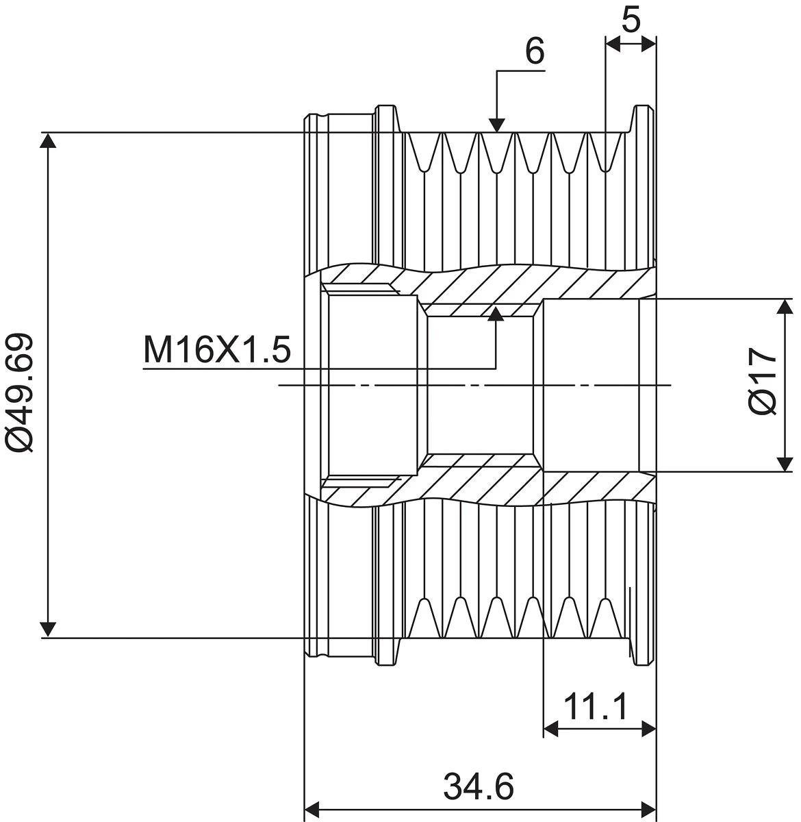 Fulie alternator