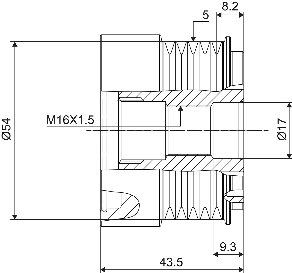 Fulie alternator