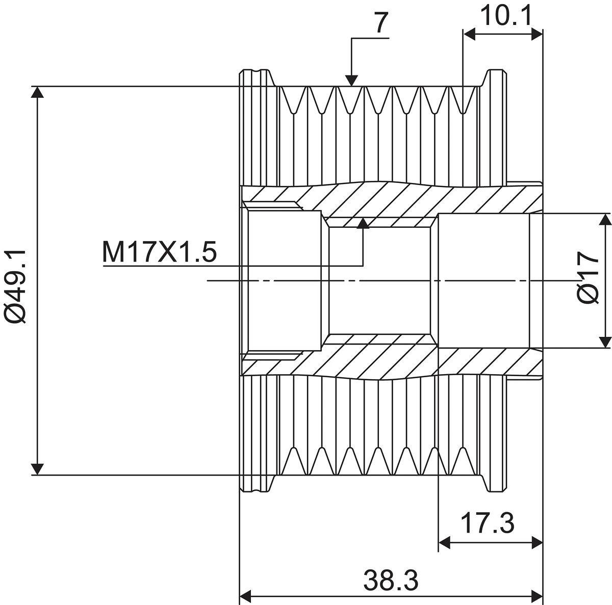 Fulie alternator