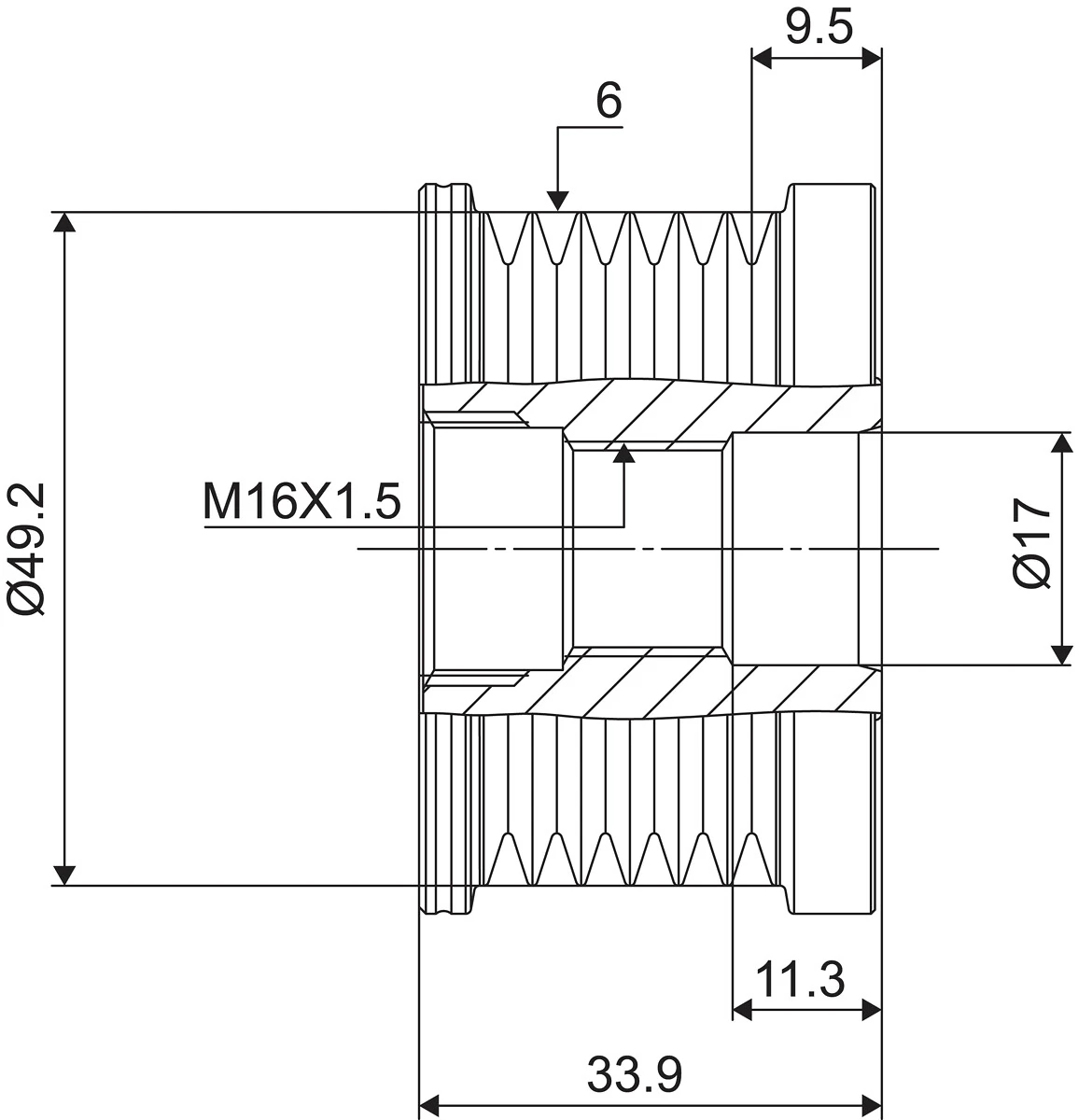 Fulie alternator