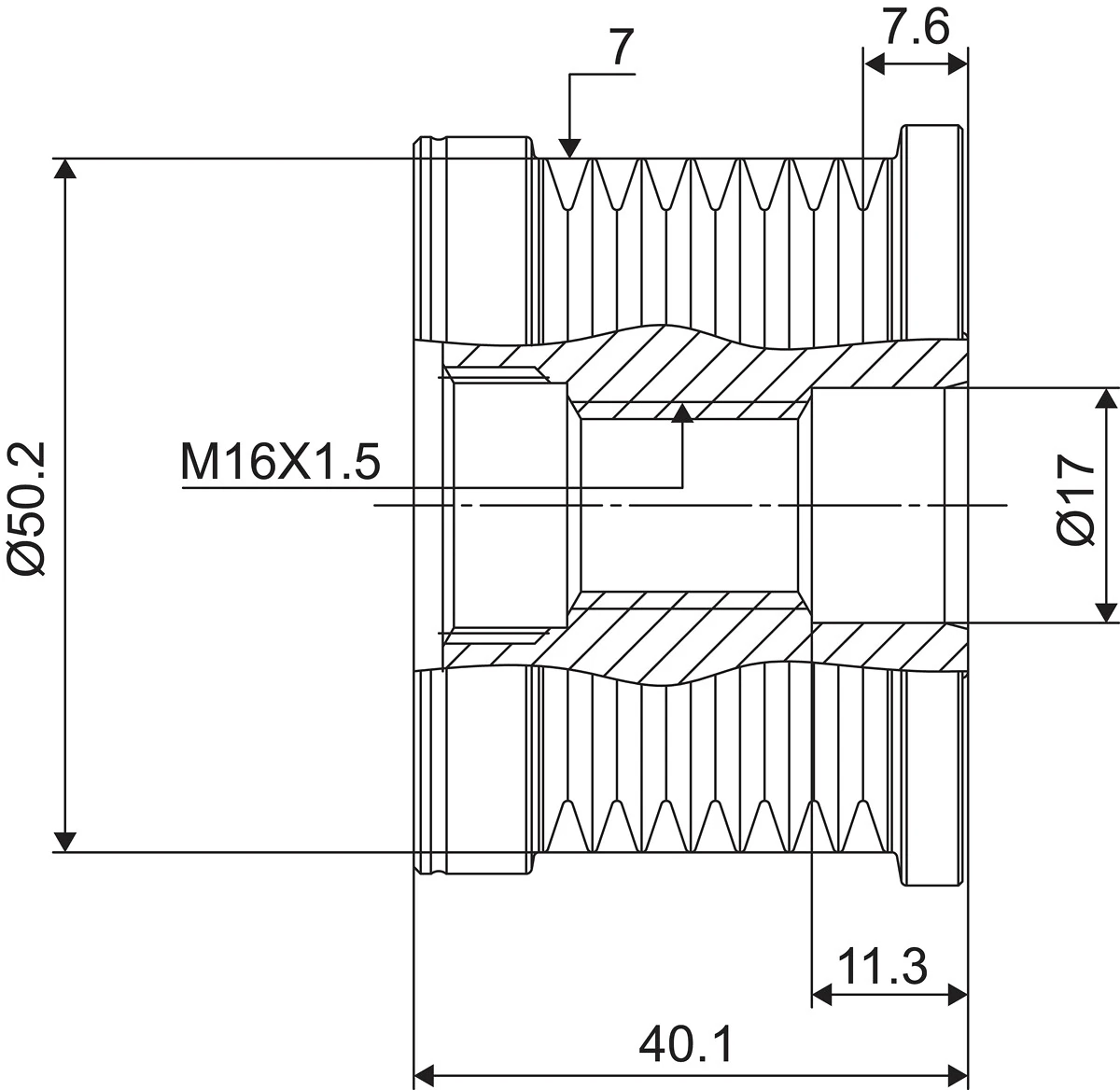 Fulie alternator