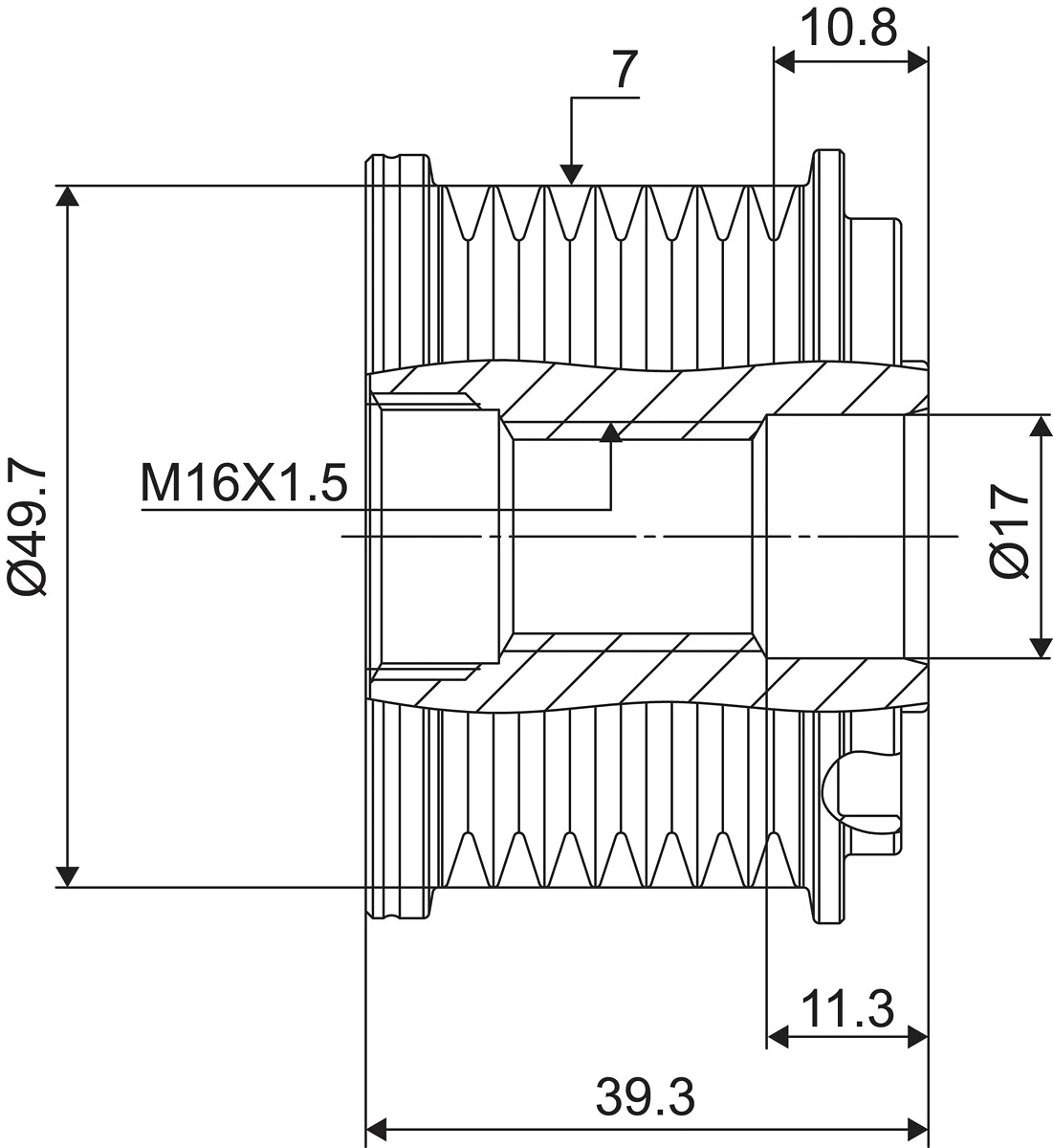 Fulie alternator