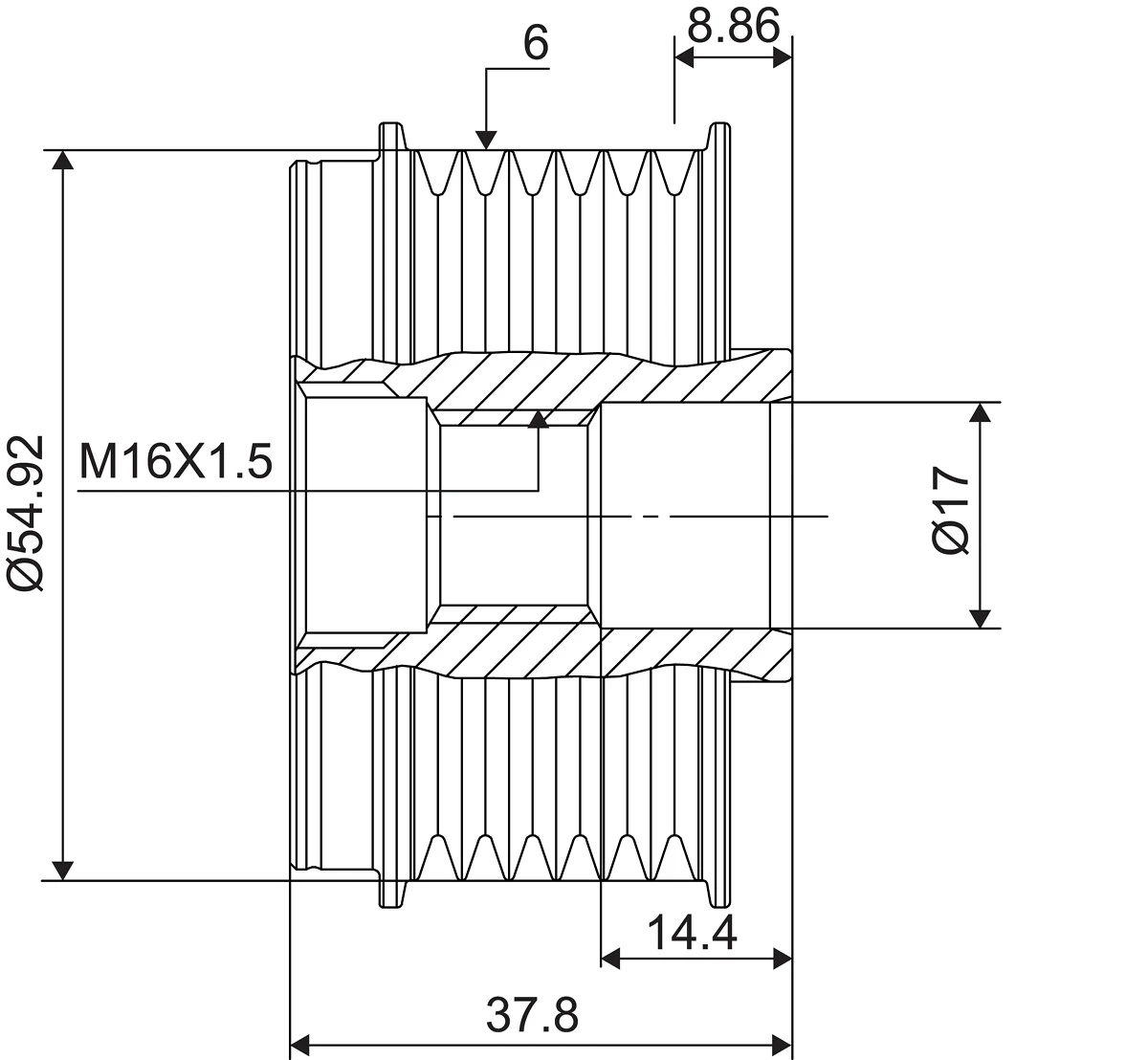 Sistem roata libera, generator