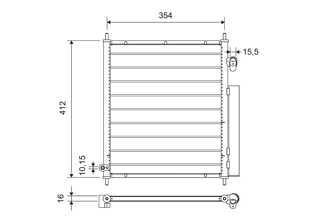 Radiator climatizare