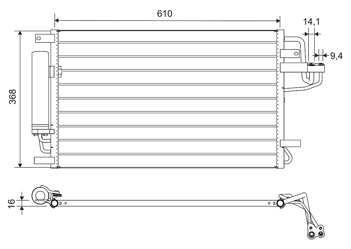 Radiator climatizare