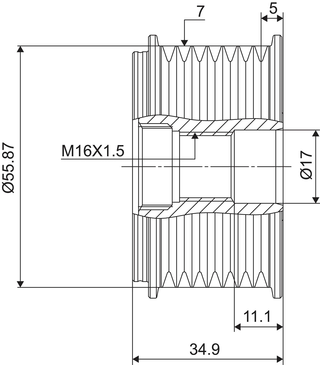 Fulie alternator