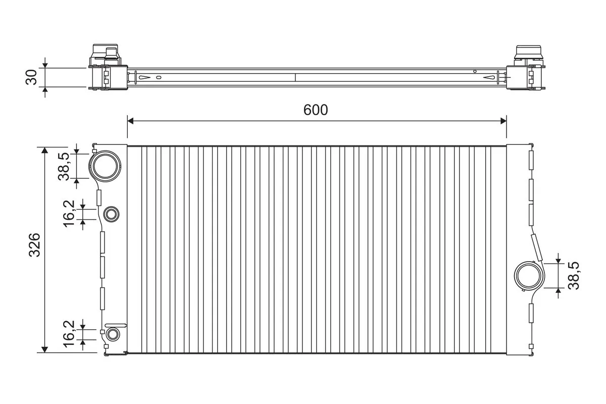 Radiator racire motor