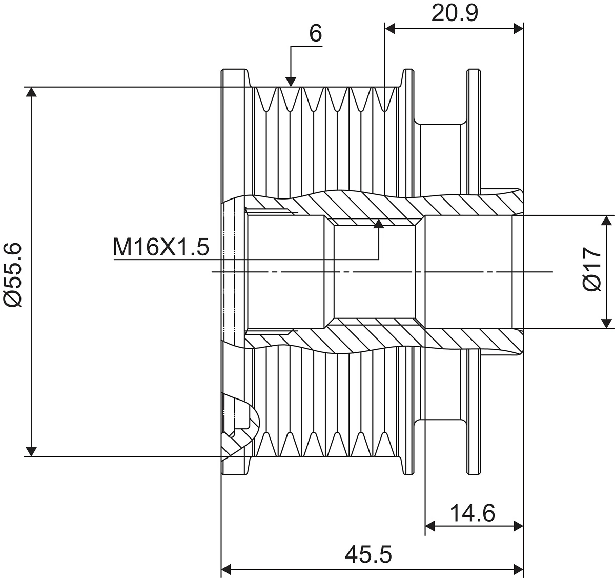 Fulie alternator