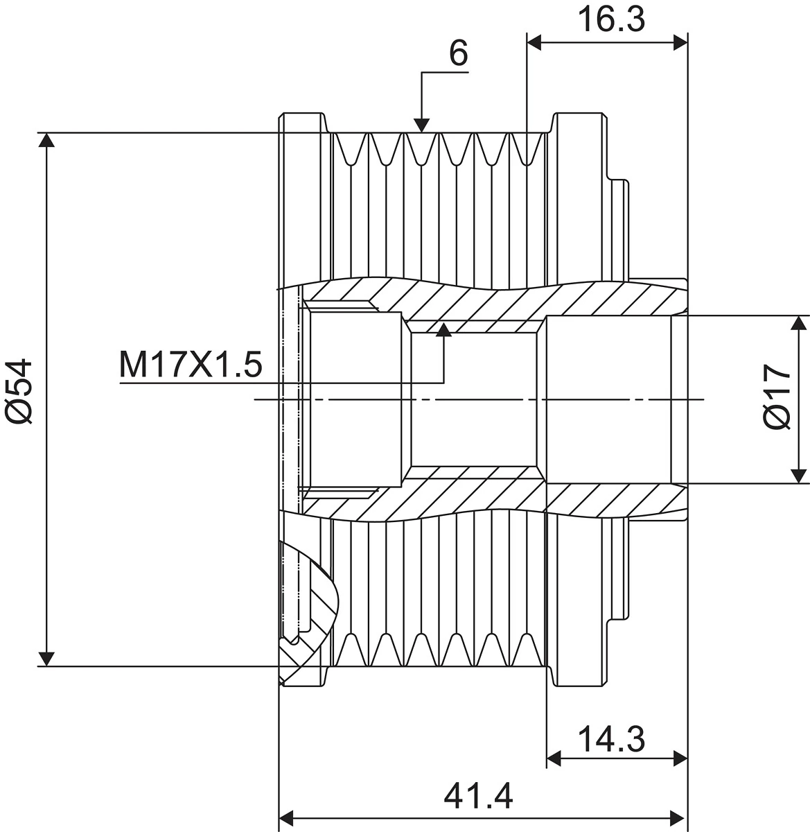 Sistem roata libera, generator