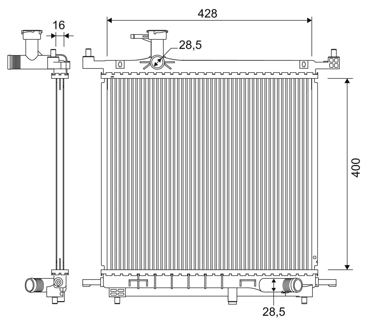 Radiator racire motor