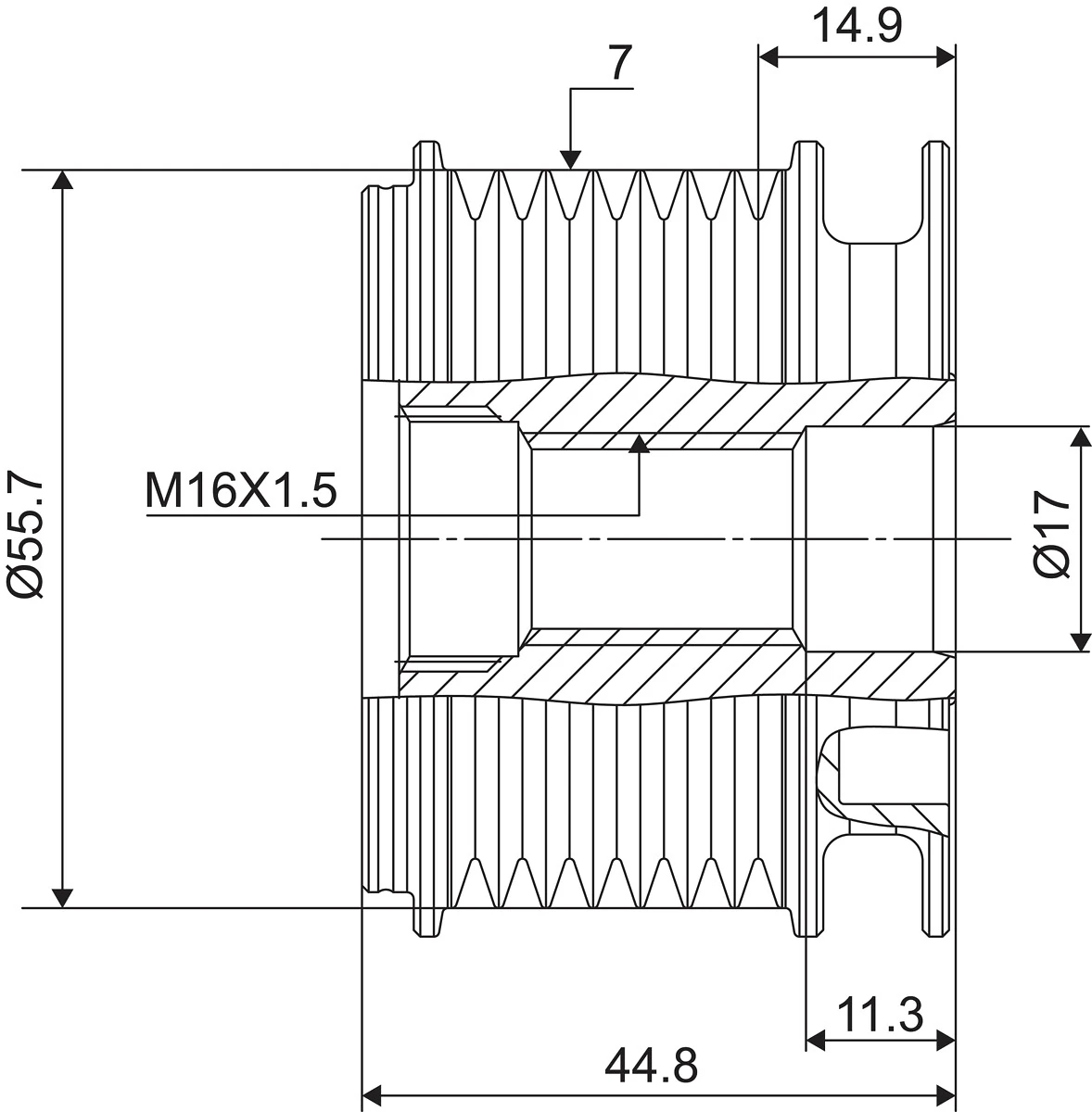 Fulie alternator