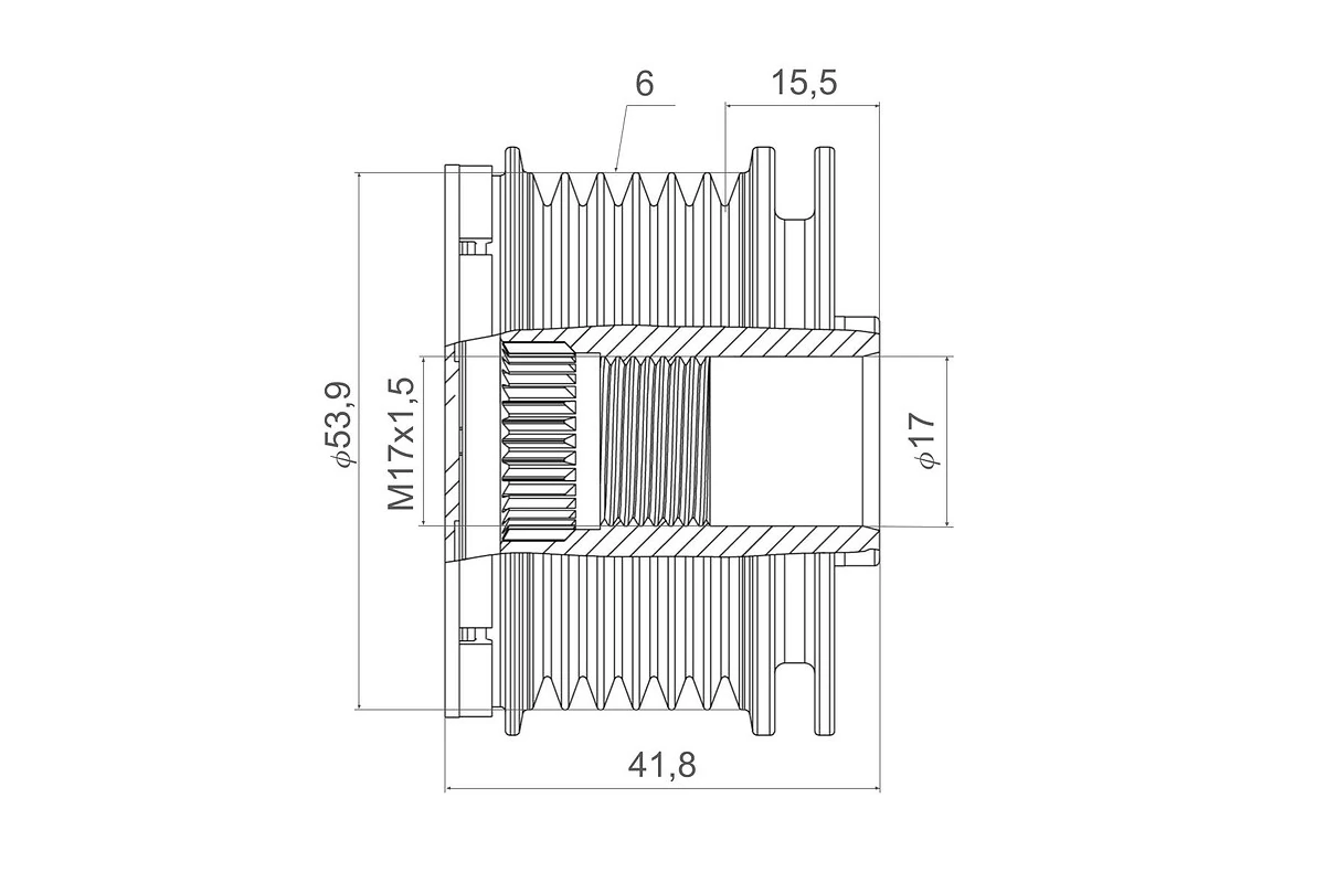 Sistem roata libera, generator