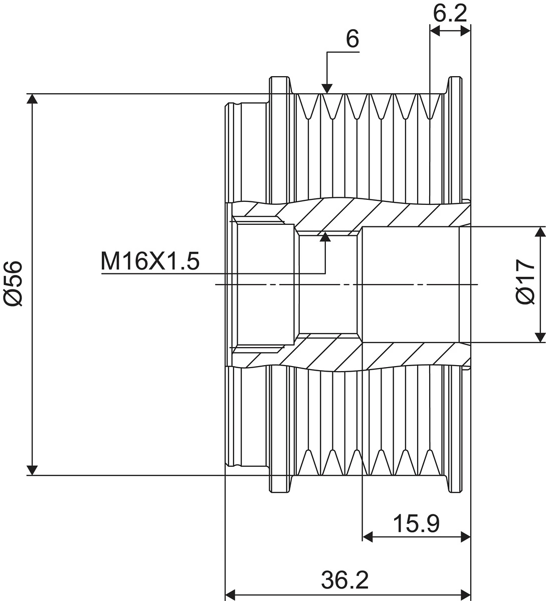 Fulie alternator