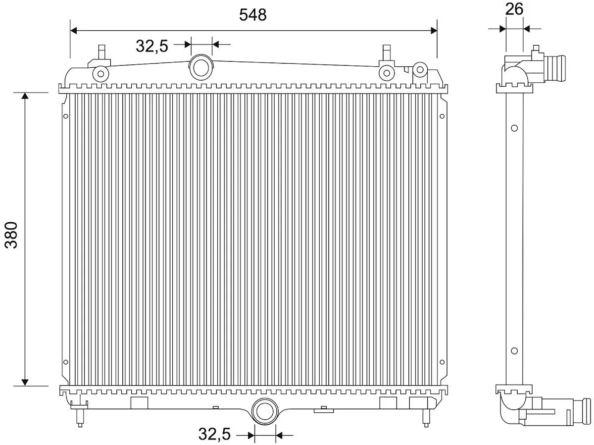 Radiator racire motor