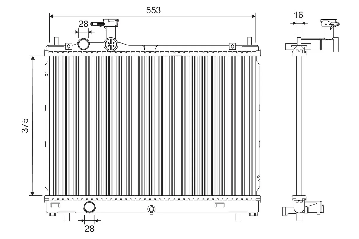 Radiator racire motor