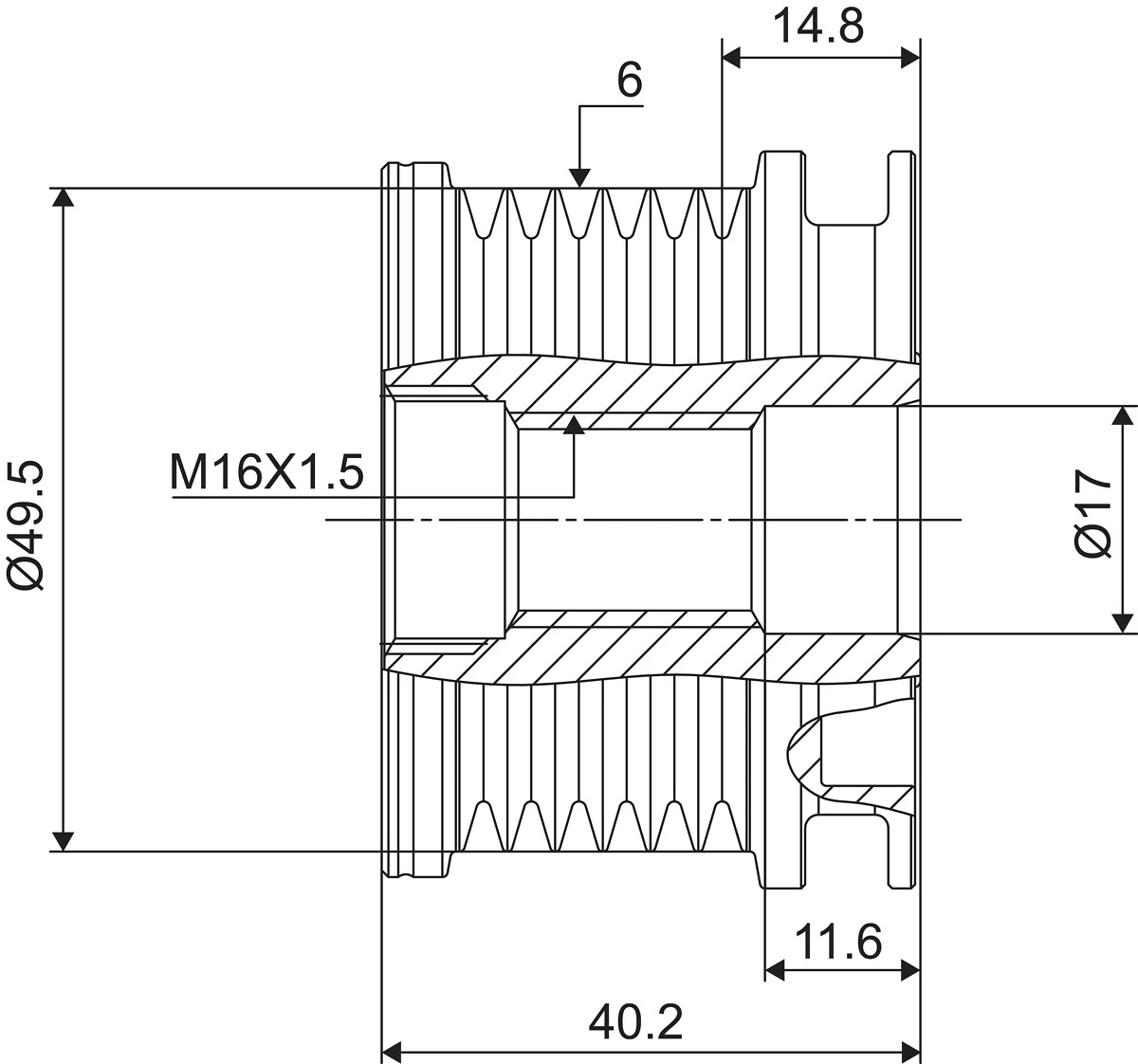 Fulie alternator