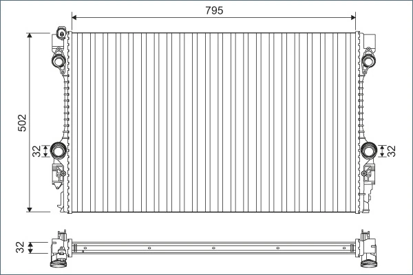 Radiator racire motor