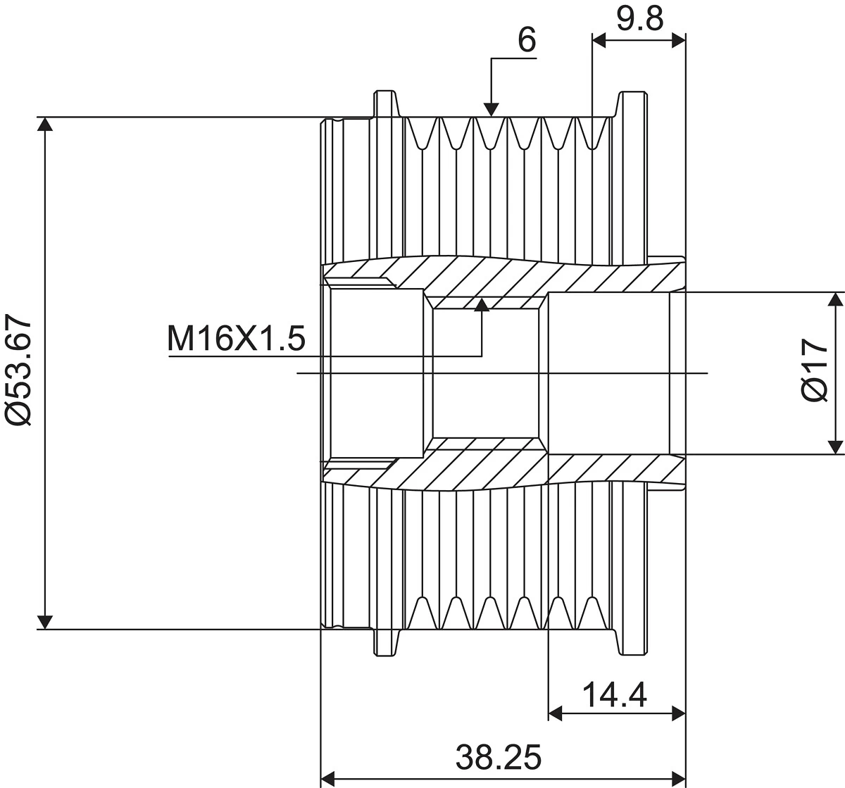 Fulie alternator